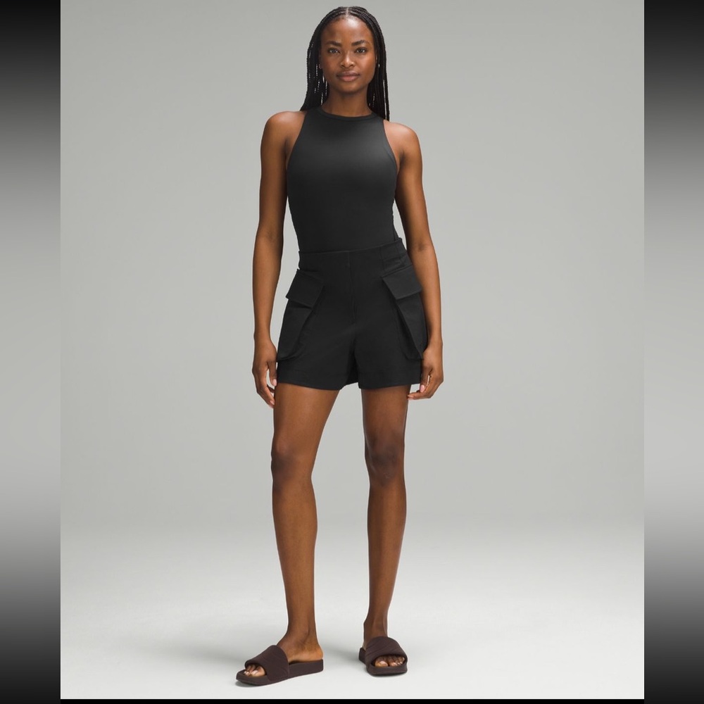Lululemon Wundermost ultra soft nulu high neck sleeveless bodysuit black. Small.